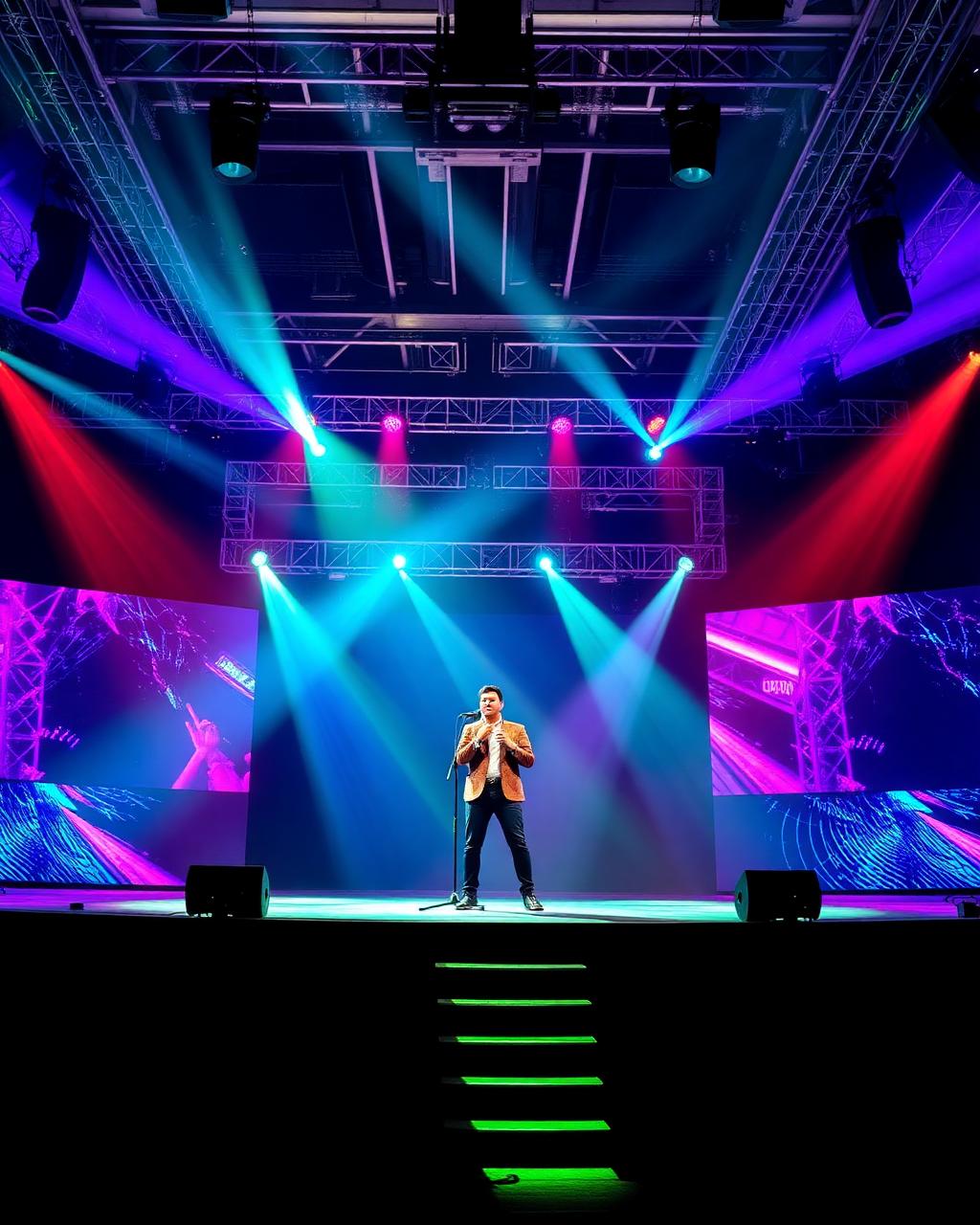 Celebrity stage performance